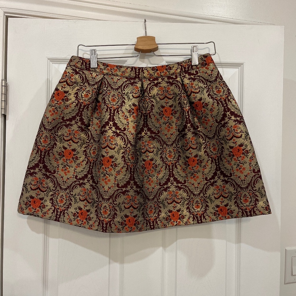 Kimchi Blue metallic print mini skirt